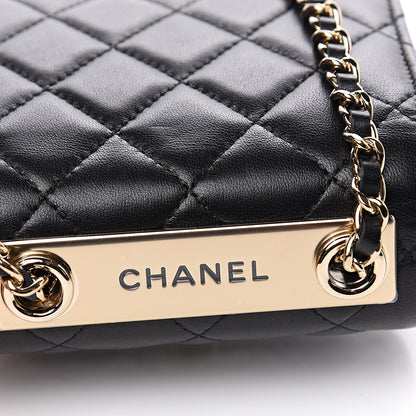 Chanel Lambskin Quilted Mini Trendy CC Chain Wallet Black 10 of 10