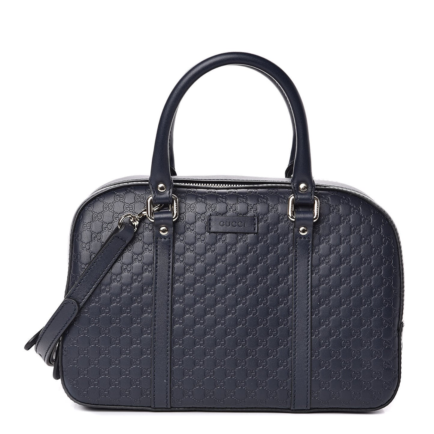 Microguccissima Medium Crossbody Bag Blue