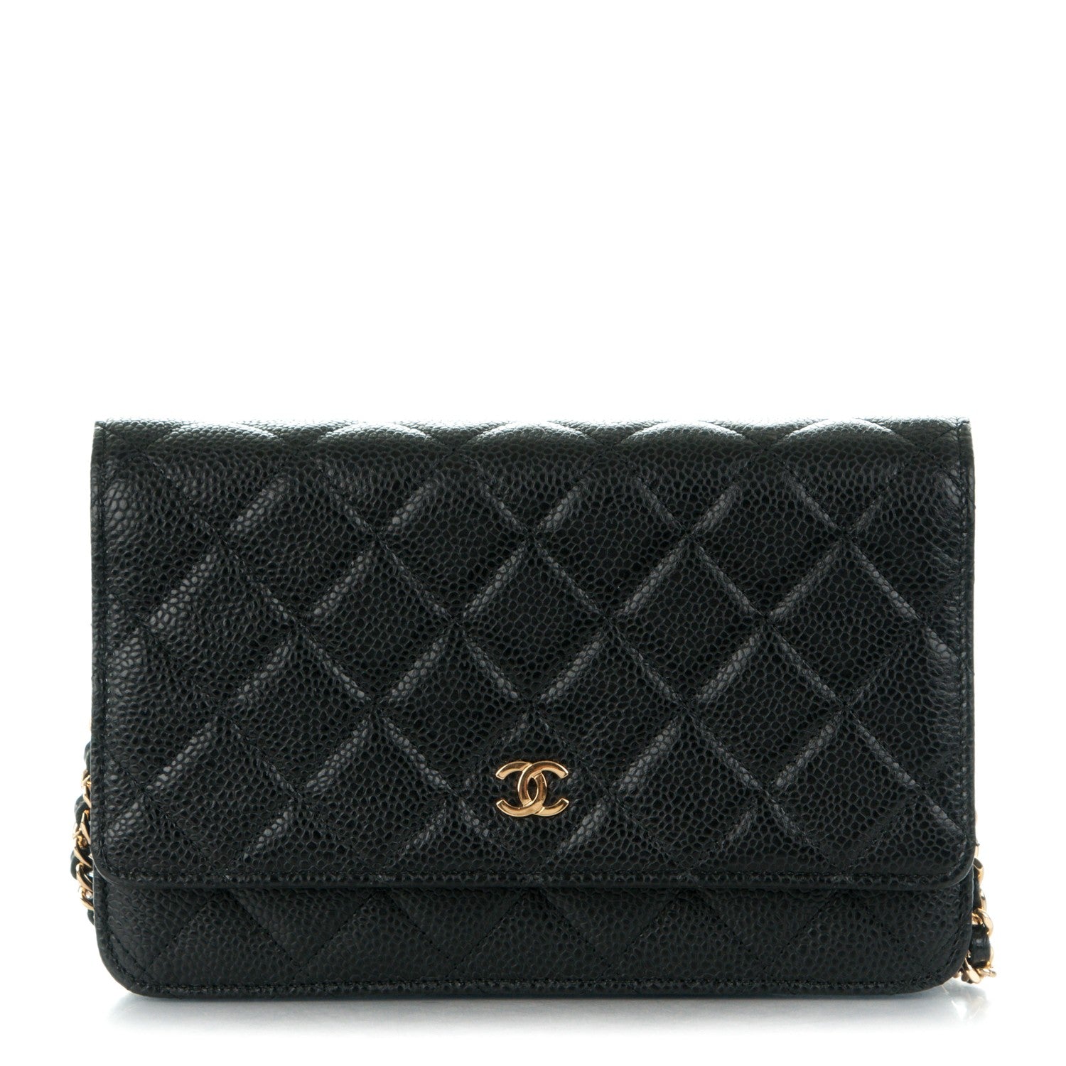 Chanel Caviar Quilted Wallet On Chain WOC Black 1 of 8