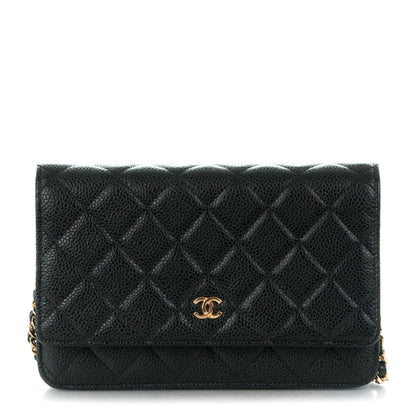Chanel Caviar Quilted Wallet On Chain WOC Black 1 of 8