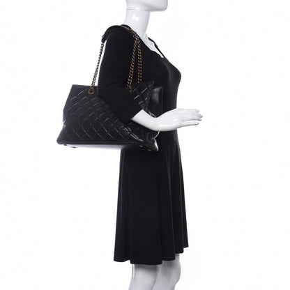 Chanel Calfskin Quilted Large Shopping Tote Black 2 of 20