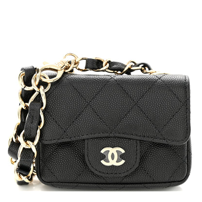 Chanel Caviar Quilted Mini Chain Belt Bag Black 1 of 11