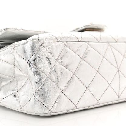 Chanel Metallic Aged Calfskin Quilted 2.55 Reissue 227 Flap Silver 9 of 11