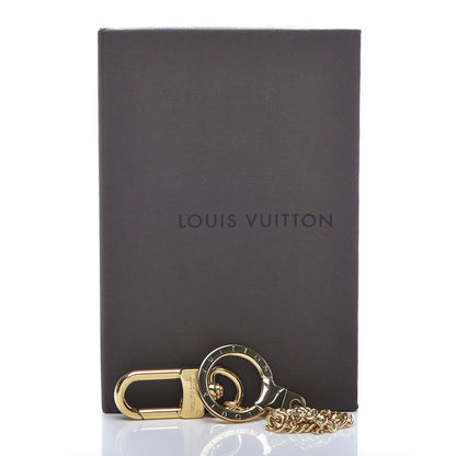 Louis Vuitton Metal Pochette Extender Key Ring Chain Gold 5 of 5