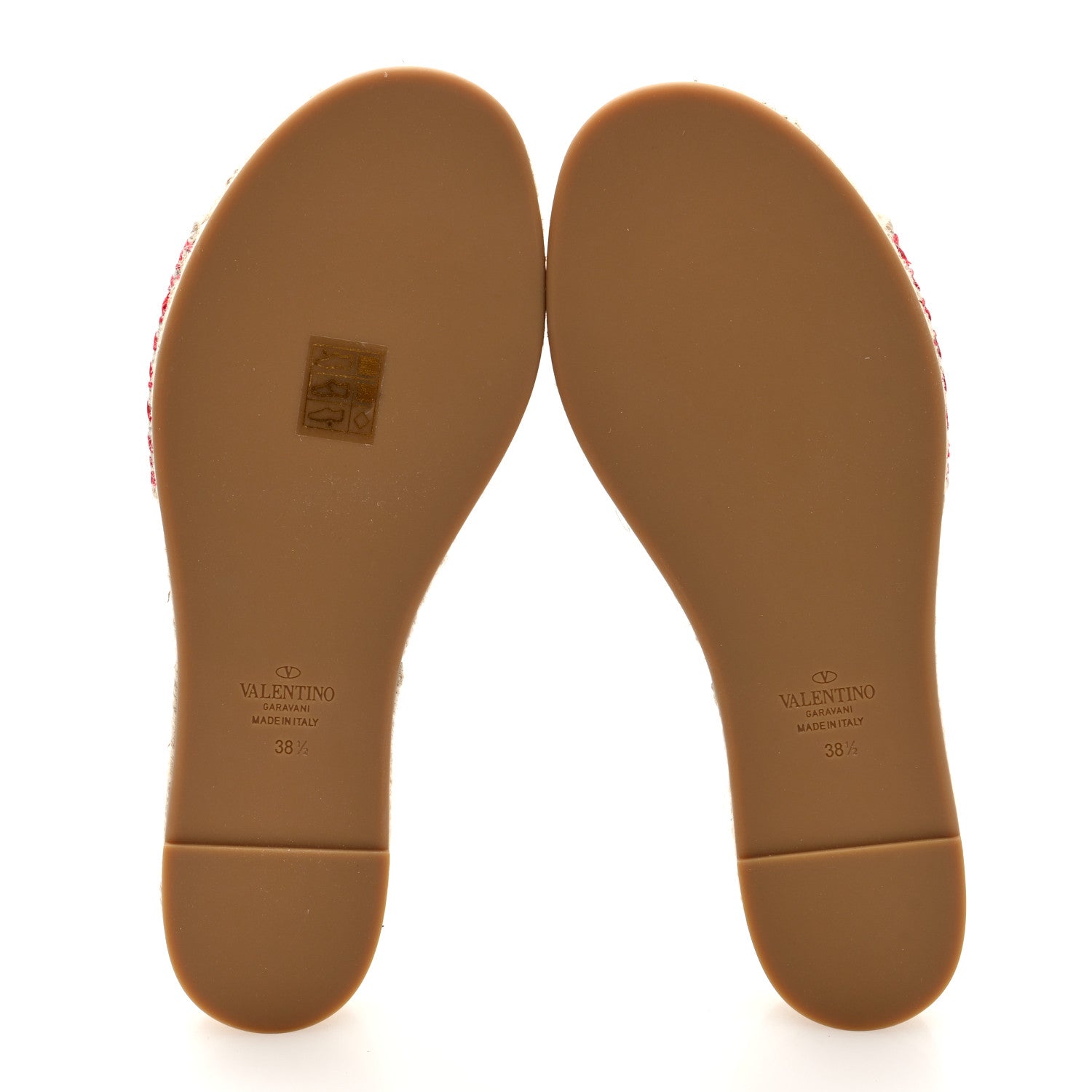 Valentino Garavani Canvas Atelier 08 San Gallo Edition Espadrille Flat Slide Sandals 38.5 Natural 6 of 9