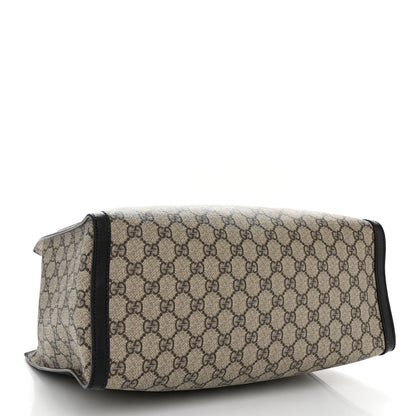 Gucci GG Supreme Monogram Medium Padlock Tote Black 3 of 9