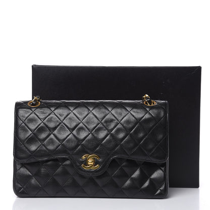 Chanel Lambskin Quilted Medium Double Flap Black 12 of 12