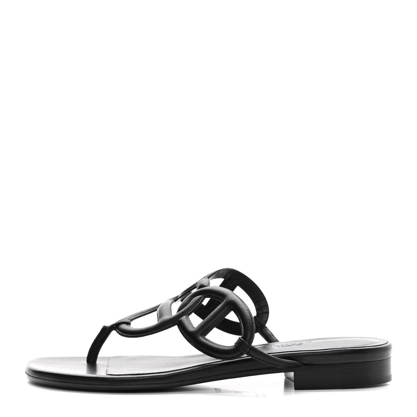 Nappa Womens Beach Sandals 36.5 Black