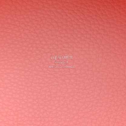 Hermes Taurillon Clemence Picotin Lock 18 PM Rose Sakura 6 of 11