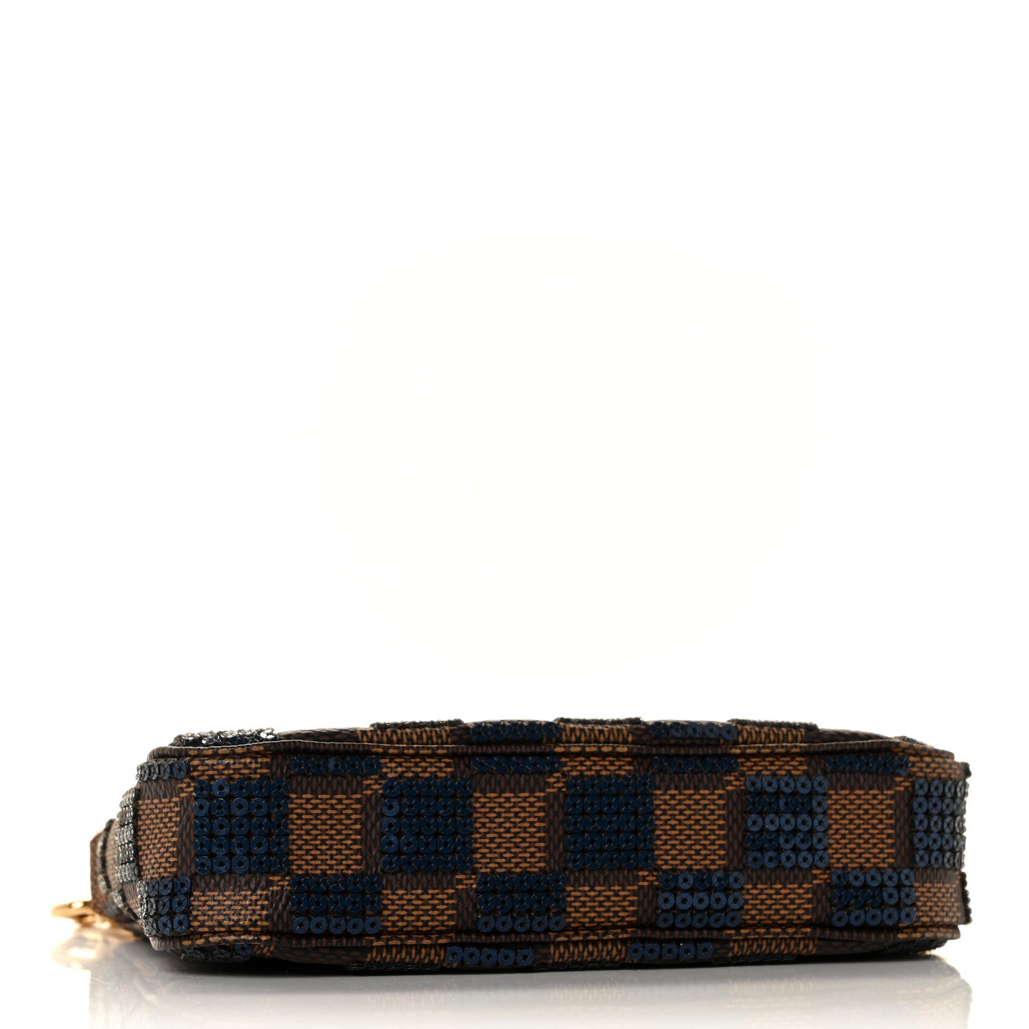 Louis Vuitton Damier Paillettes Mini Pochette Accessories Blue 4 of 9