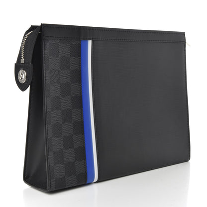 Louis Vuitton Epi Damier Graphite Pochette Voyage MM Black 3 of 7