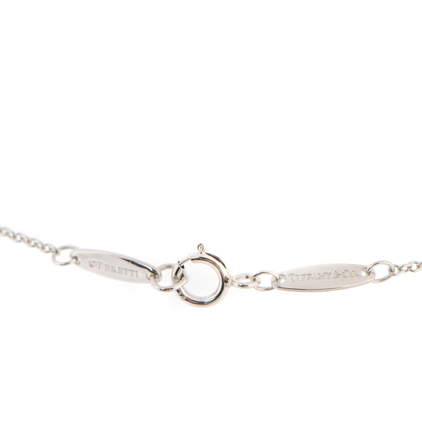 Platinum Diamond .08ct Elsa Peretti Diamonds by the Yard Pendant Necklace