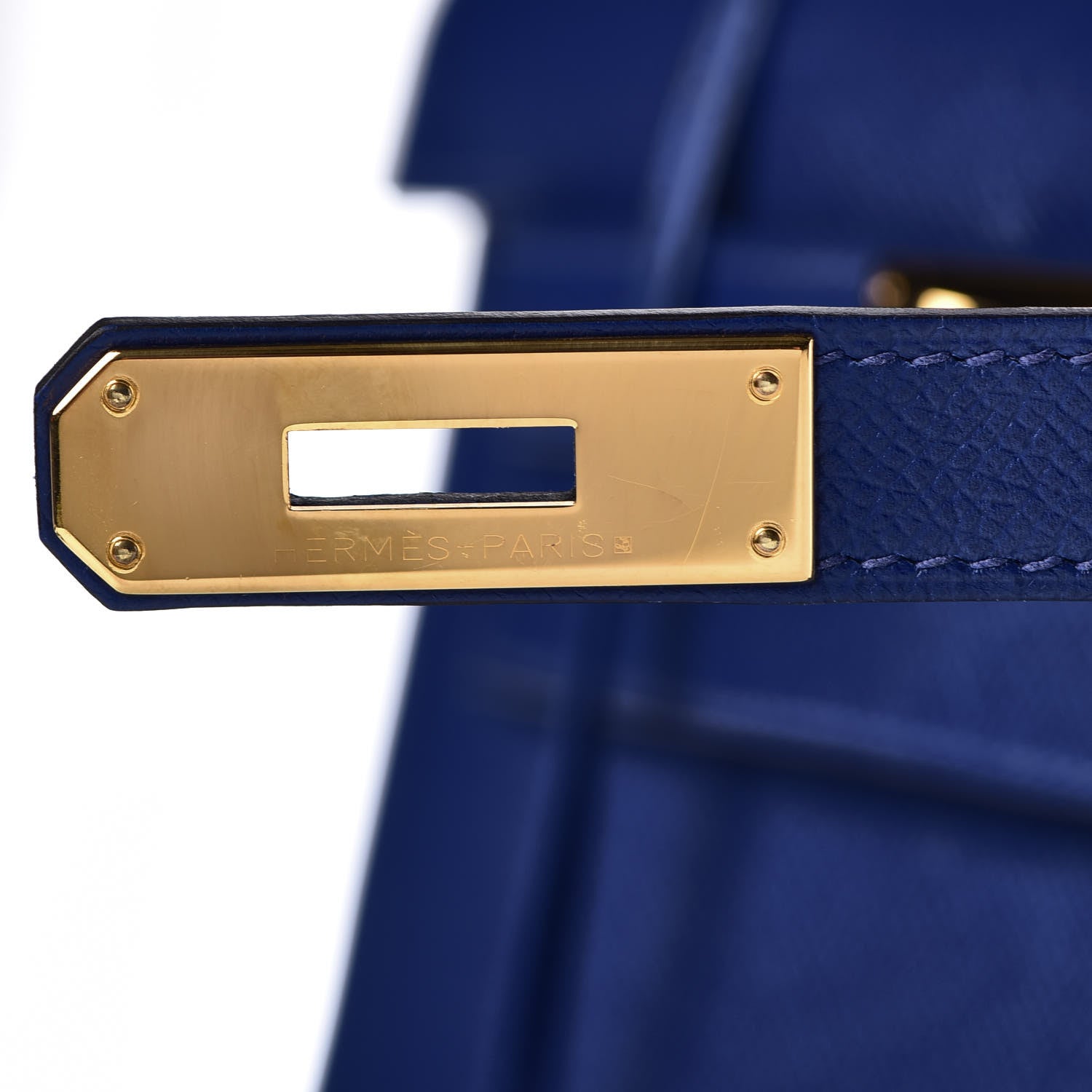 Hermes Epsom Kelly Sellier 28 Bleu Electrique 24 of 33
