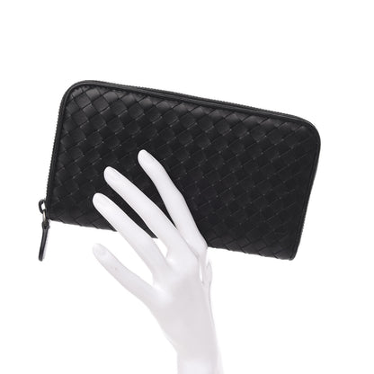 Bottega Veneta Nappa Intrecciato Zip Around Wallet Black 2 of 7