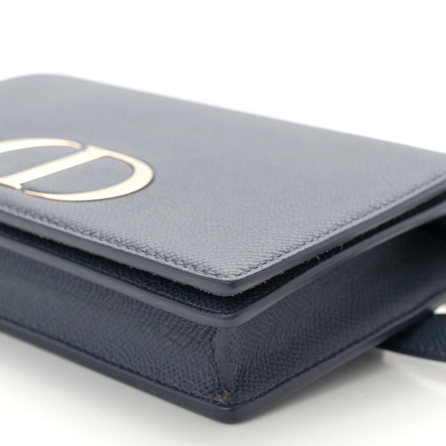 Christian Dior Grained Calfskin 30 Montaigne 2 in 1 Pouch Dark Blue 10 of 10
