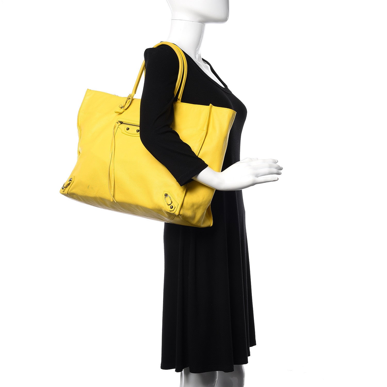 Balenciaga Veau Papier A4 Tote Yellow 2 of 10