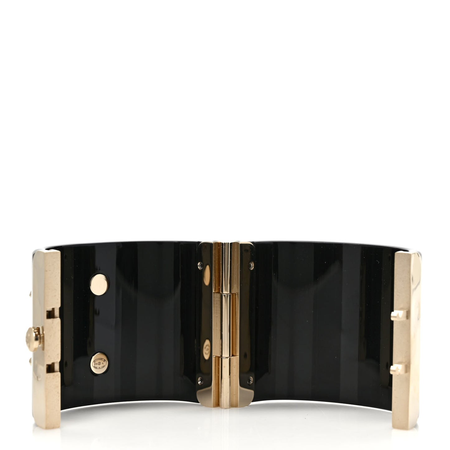 Resin Crystal CC Cuff Black Gold