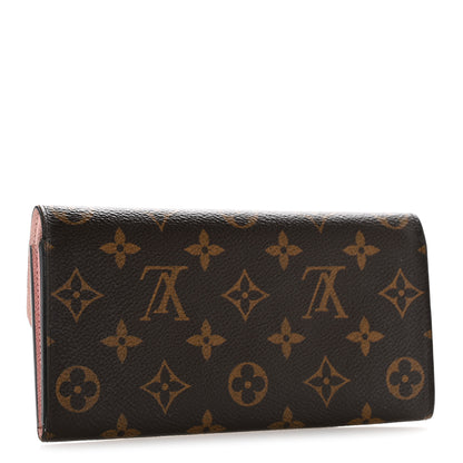 Louis Vuitton Monogram Emilie Wallet Rose Ballerine 3 of 10