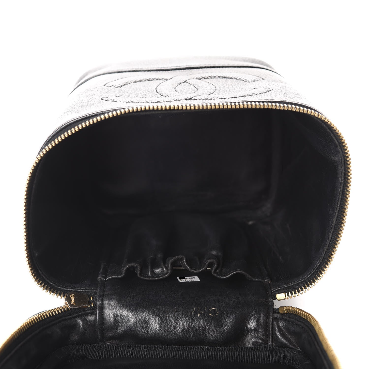 Chanel Caviar Vanity Cosmetic Case Black 5 of 7