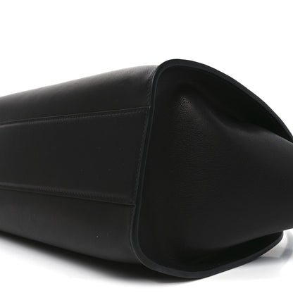 The Row Polished Saddle Calfskin Marlo 12 Tote Bag Black 9 of 9
