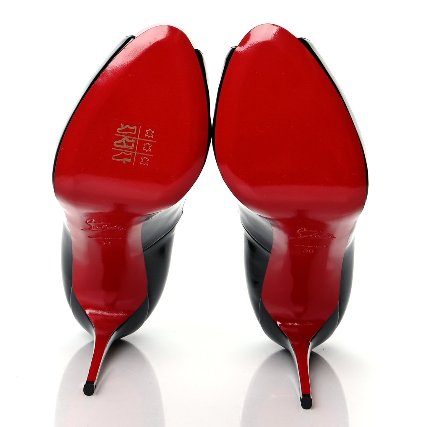 Patent New Very Prive 120 Pumps 38 Black Red