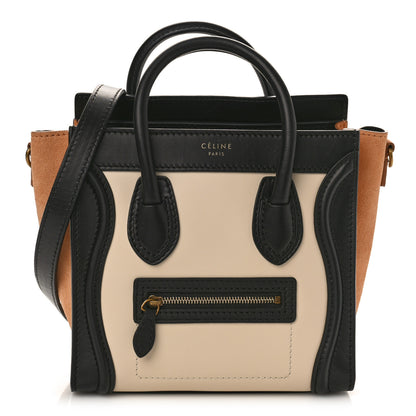 Celine Baby Grained Calfskin Nubuck Nano Tri-Color Luggage Light Taupe 1 of 8