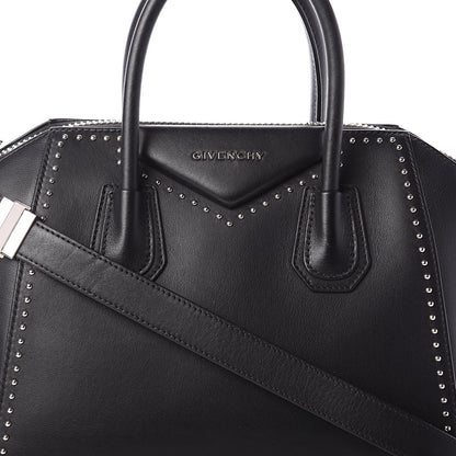 Givenchy Calfskin Small Studded Antigona Black 6 of 8