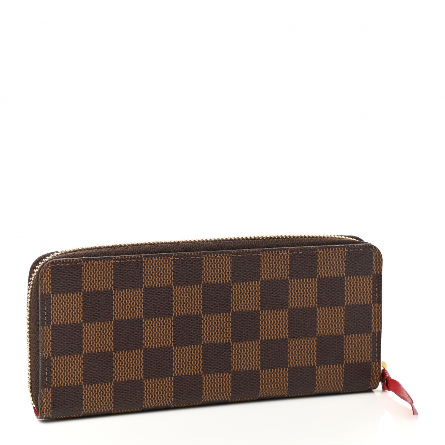 Louis Vuitton Damier Ebene Clemence Wallet Cherry 3 of 8