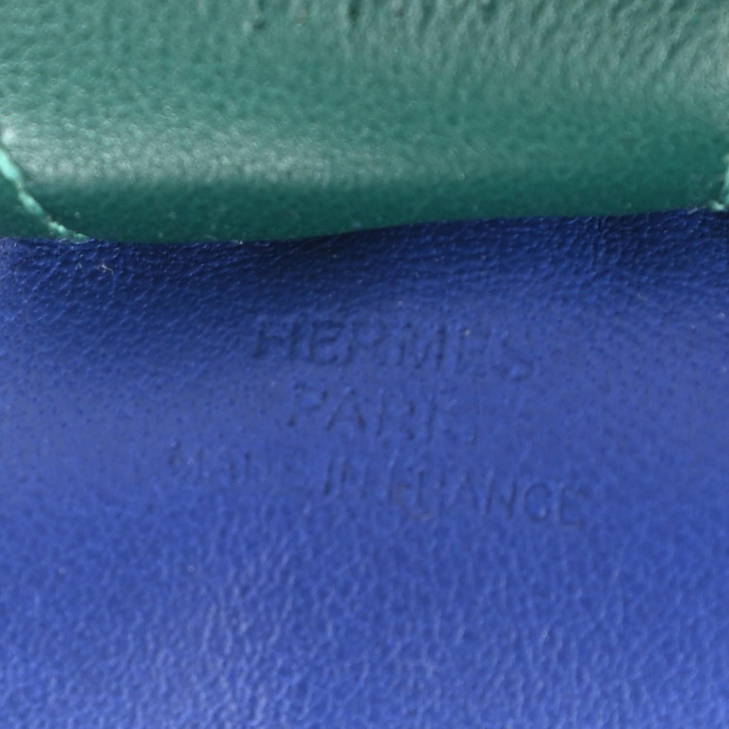 Hermes Milo Lambskin Grigri Rodeo Horse Bag Charm MM Bleu Electrique Lime Vert Fonce 3 of 4