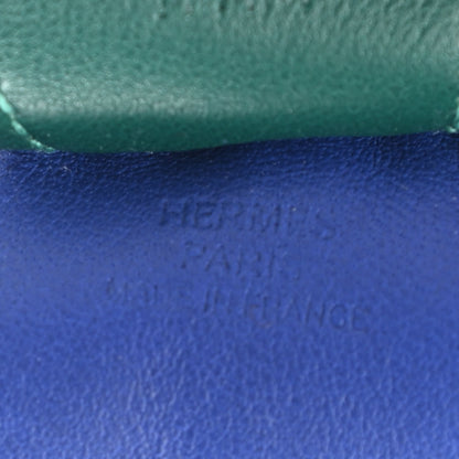Hermes Milo Lambskin Grigri Rodeo Horse Bag Charm MM Bleu Electrique Lime Vert Fonce 3 of 4