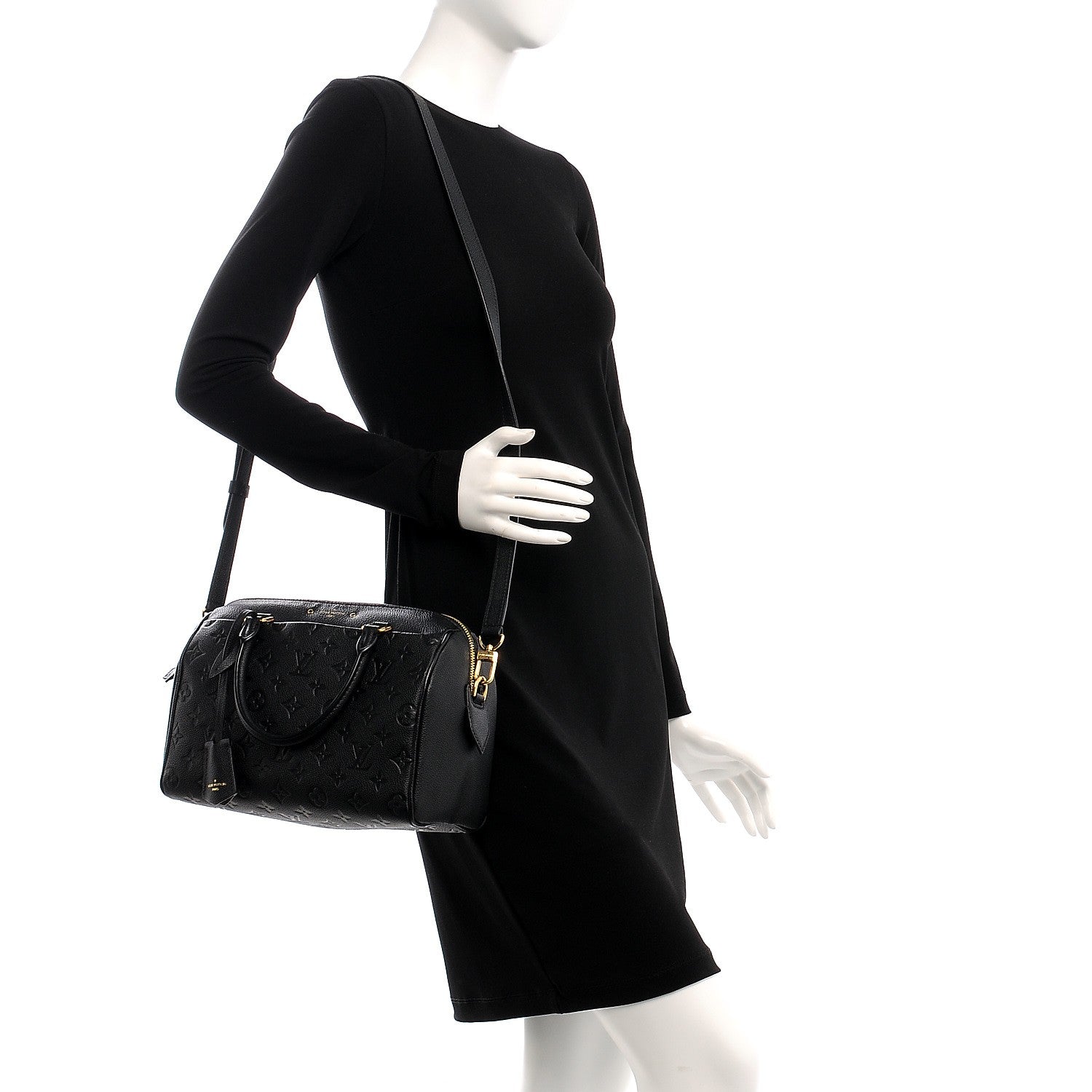 Louis Vuitton Empreinte Speedy Bandouliere 25 NM Black 3 of 9