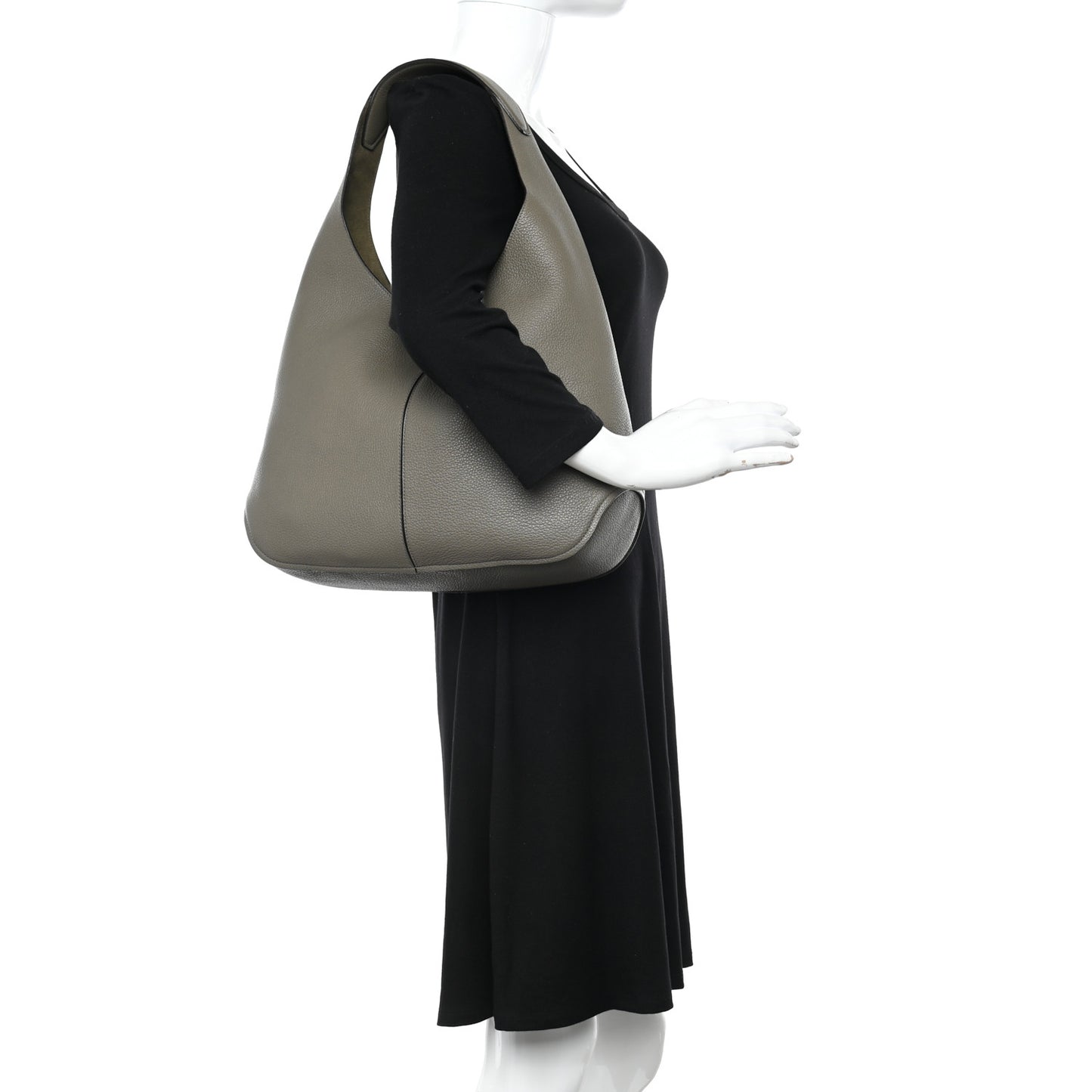 Calfskin Margot Hobo Grey