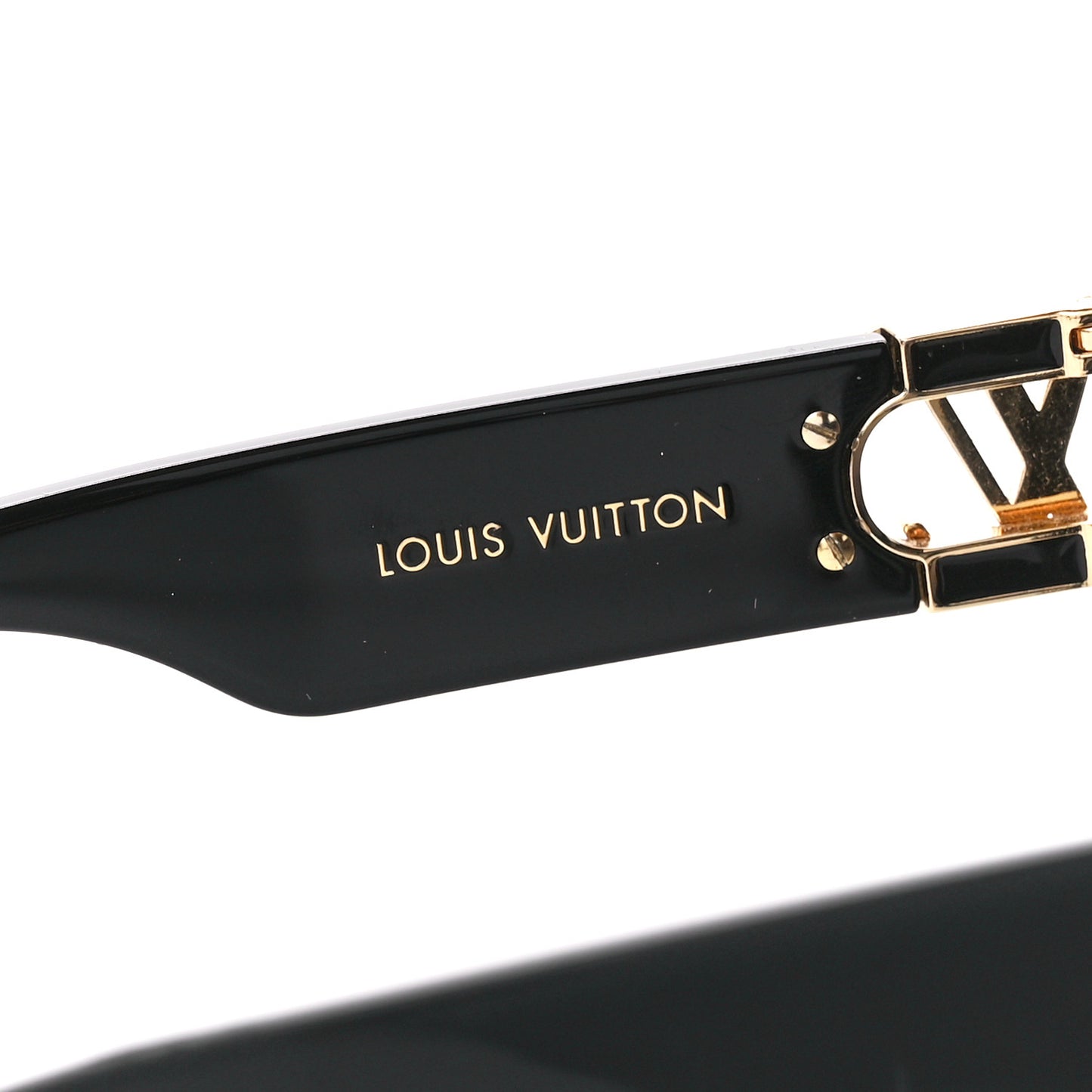 Acetate LV Link PM Square Sunglasses Z1566W Black
