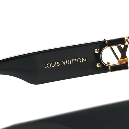 Louis Vuitton Acetate LV Link PM Square Sunglasses Z1566W Black 5 of 9