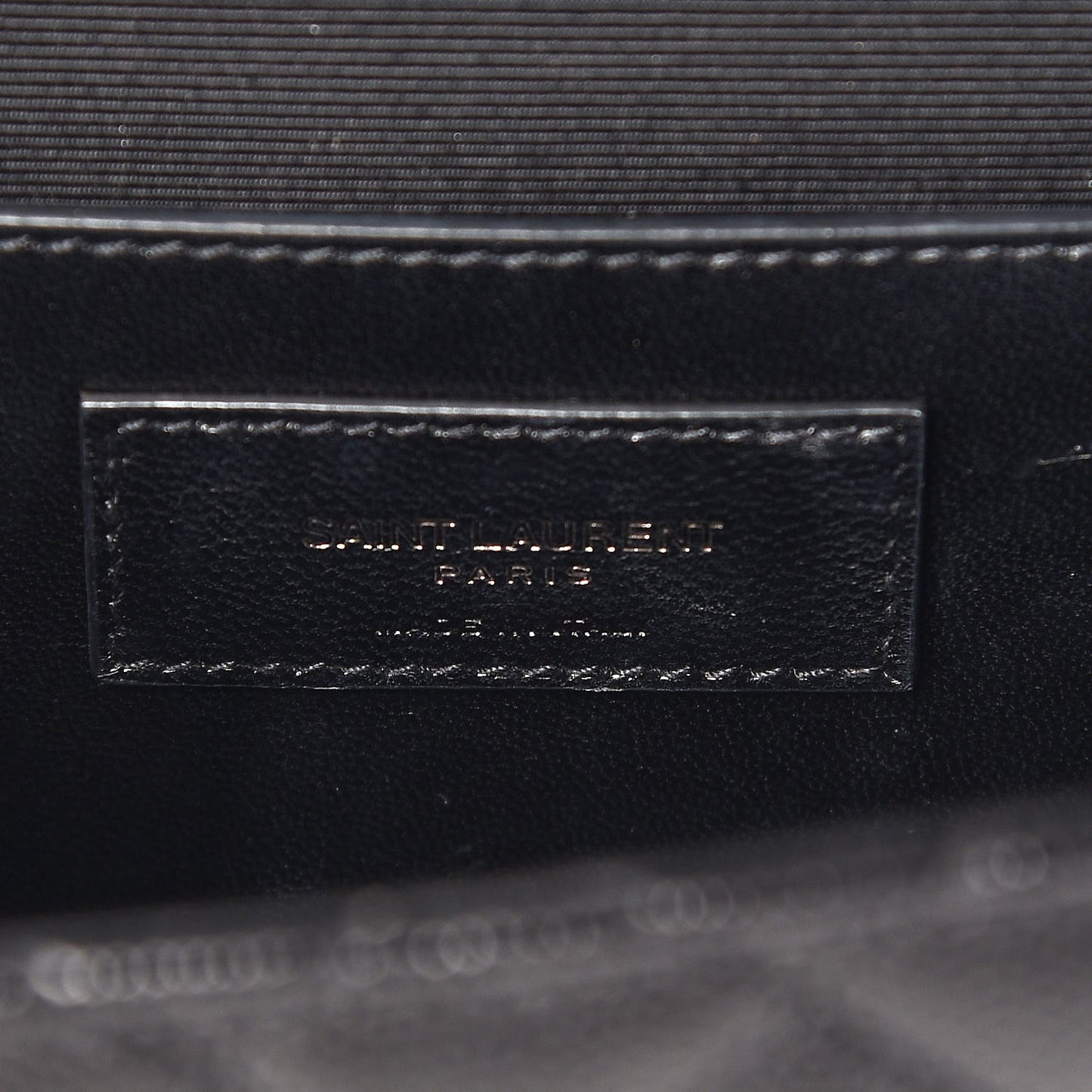 Grain De Poudre Textured Mixed Matelasse Triquilt Medium Monogram Satchel Black