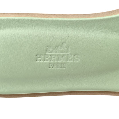 Hermes Epsom Oran Sandals 36 Vert Jade 7 of 9