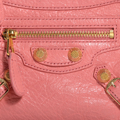 Balenciaga Agneau Giant 12 Gold Hardware M Porte-Monnaie Coin Purse Rose Azalee 10 of 11