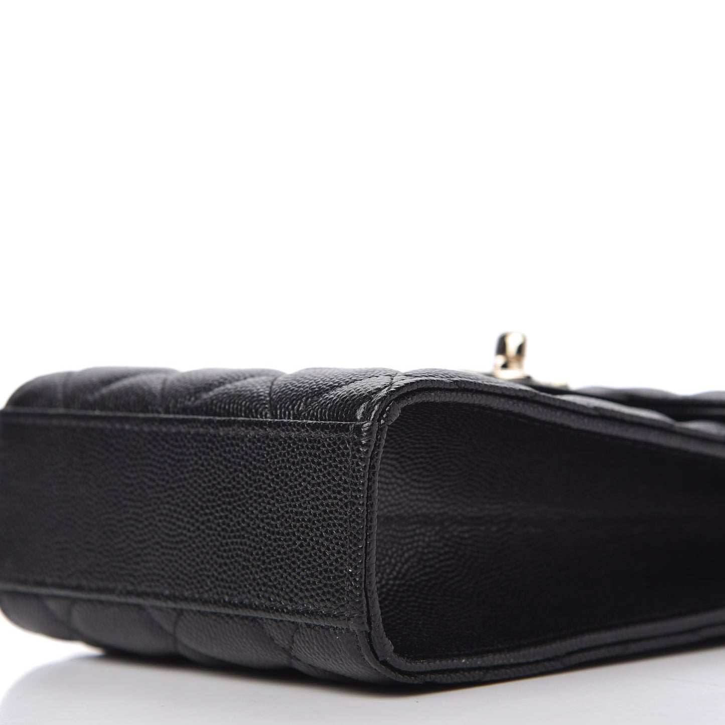 Caviar Quilted Classic Phone Holder Black