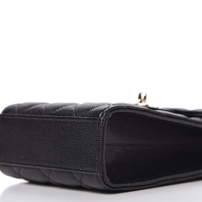Chanel Caviar Quilted Classic Phone Holder Black 7 of 11