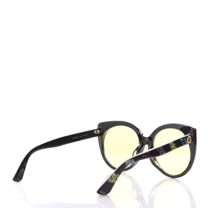 Gucci Glitter Cat Eye Sunglasses GG0325SA Black Yellow 4 of 7