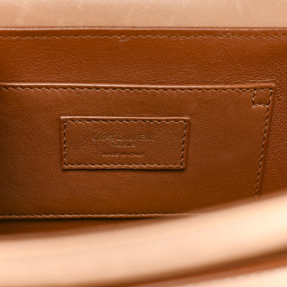 Saint Laurent Box Calfskin Monogram Medium Solferino Satchel Natural Tan 6 of 13