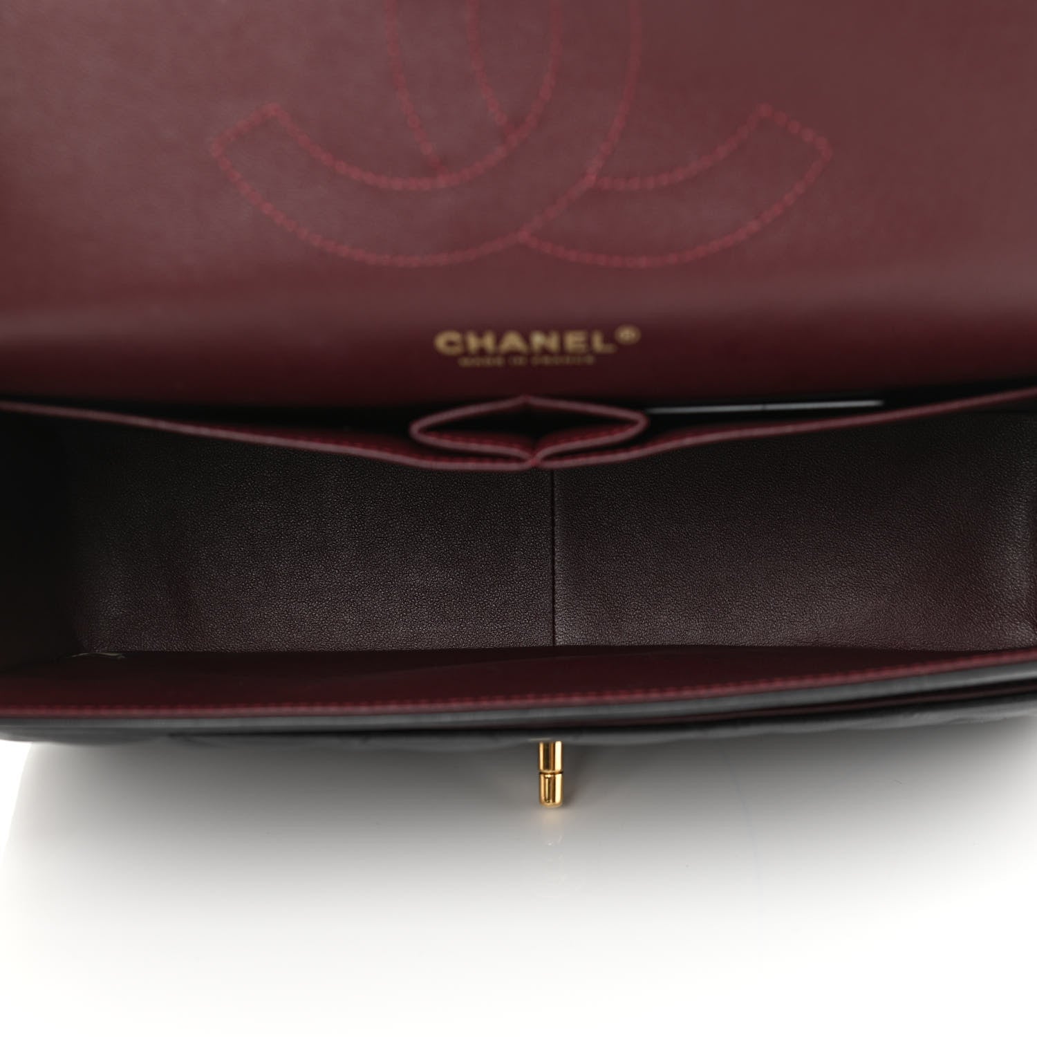 Chanel Lambskin Quilted Jumbo Double Flap Black 5 of 11