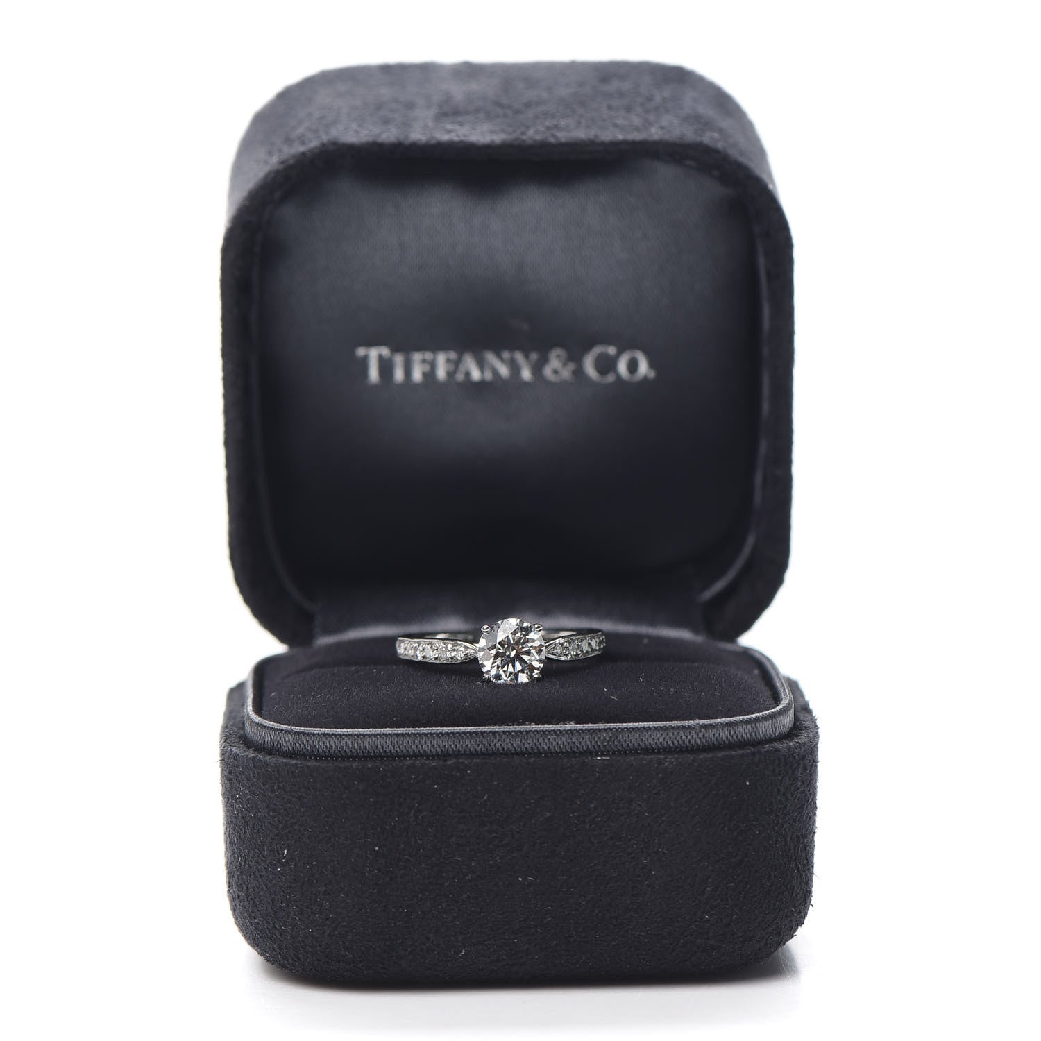 Tiffany Platinum Diamond .71ct Harmony Engagement Ring 47 4 8 of 8