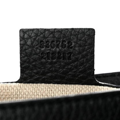 Gucci Pebbled Calfskin Medium Soho Flap Crossbody Black 7 of 15