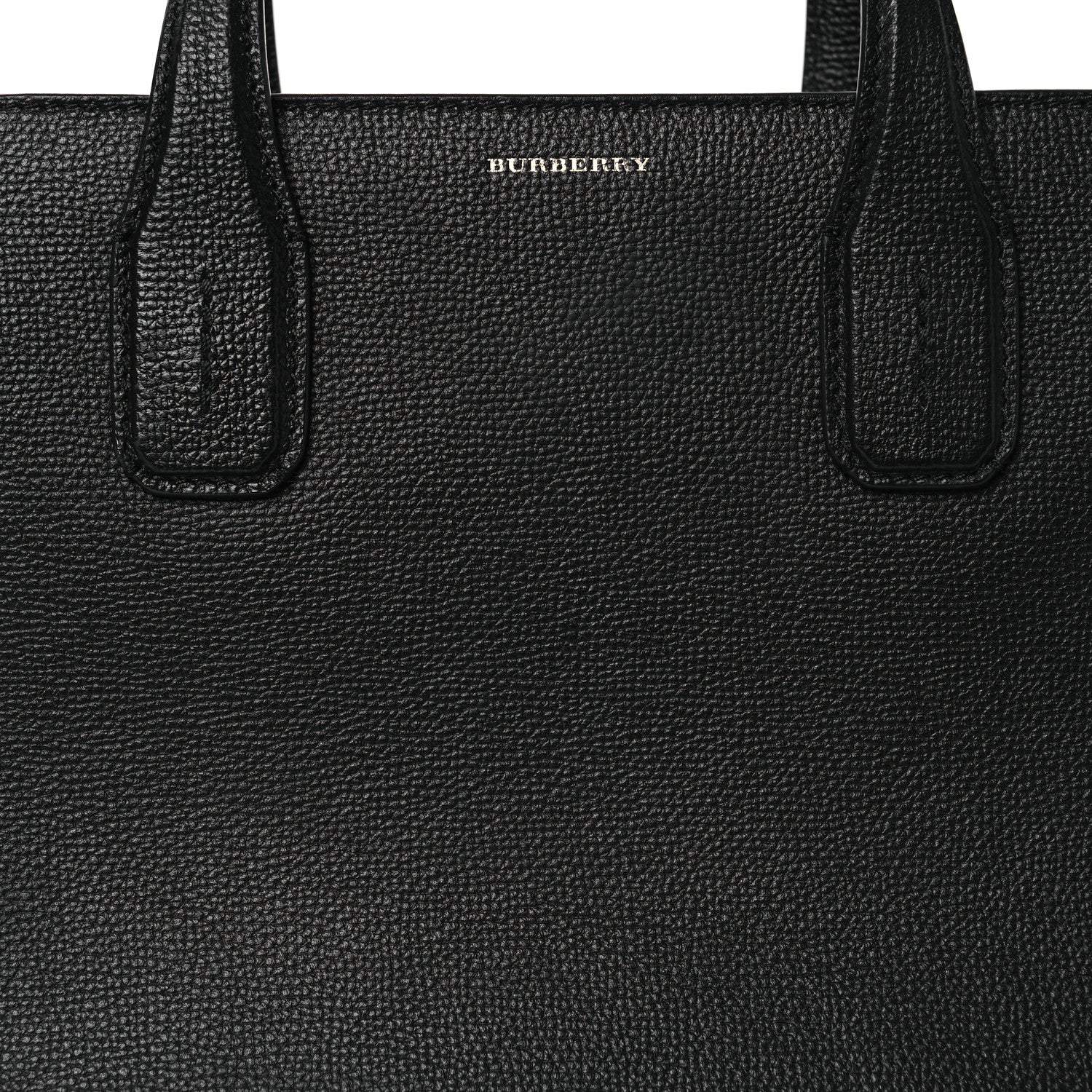 Burberry Derby Calfskin Vintage Check Medium Banner Tote Black 12 of 20
