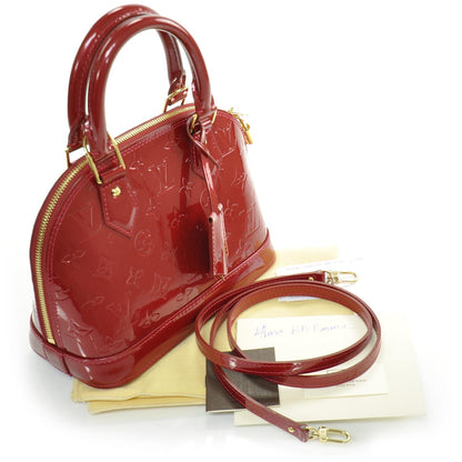 Louis Vuitton Vernis Alma BB Pomme D'Amour 3 of 8