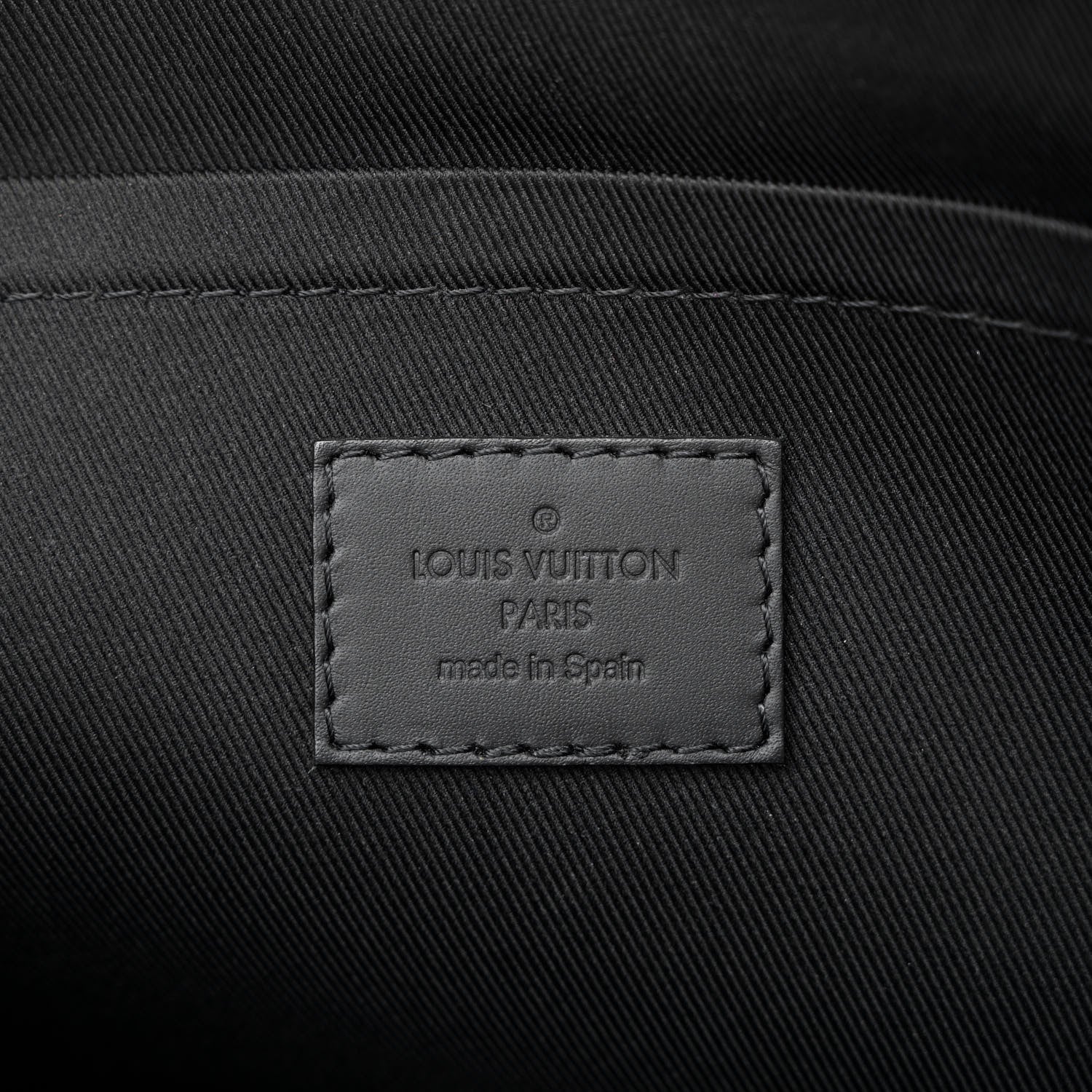 Louis Vuitton Calfskin Monogram Shadow Discovery Pochette Black 6 of 10