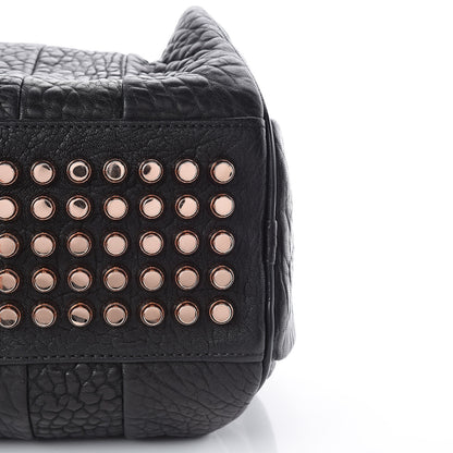 Alexander Wang Pebbled Lambskin Rocco Black Rose Gold Hardware 7 of 9