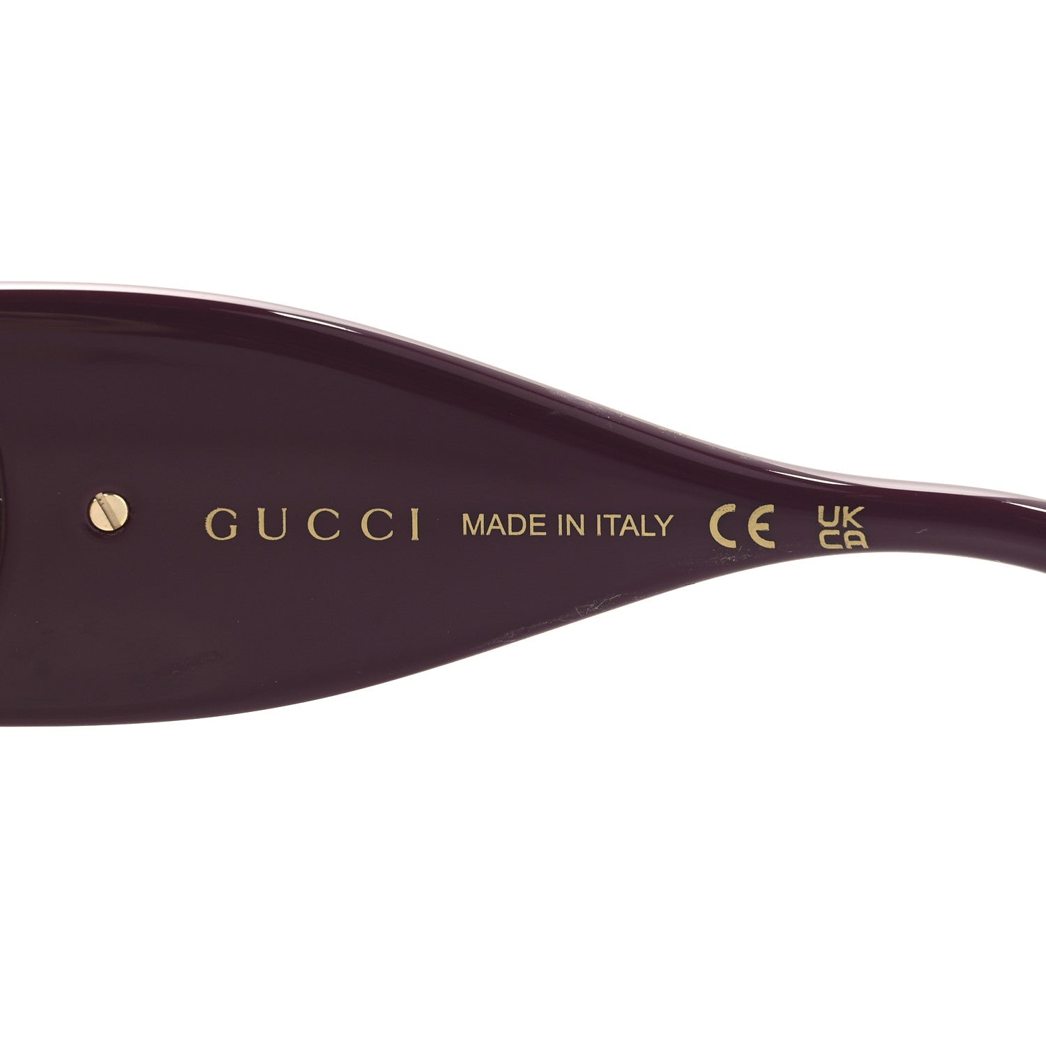 Gucci Acetate Rectangular Frame Chain Sunglasses GG1022S Burgundy 5 of 7