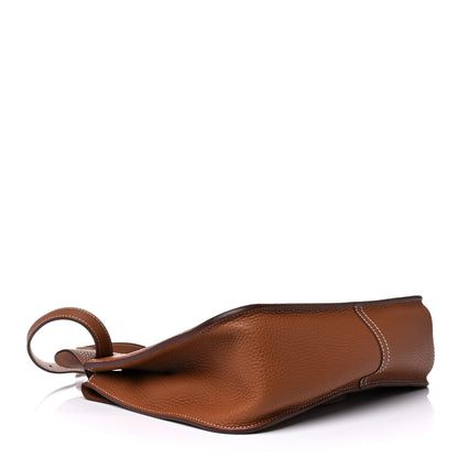 Hermes Taurillon Clemence Halzan 31 Gold 4 of 9